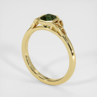 0.82 Ct. Green Sapphire Ring, 14K Yellow Gold 2