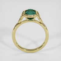 3.10 Ct. Bluish Green Sapphire Ring, 14K Yellow Gold 3