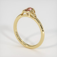 0.61 Ct. Sapphire Ring, 14K Yellow Gold 2