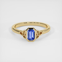 0.46 Ct. Sapphire Ring, 14K Yellow Gold 1