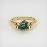 2.44 Ct. Sapphire Ring, 14K Yellow Gold 1