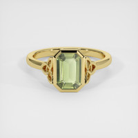 1.43 Ct. Green Sapphire Ring, 14K Yellow Gold 1