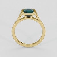 1.78 Ct. Bluish Green Sapphire Ring, 14K Yellow Gold 3