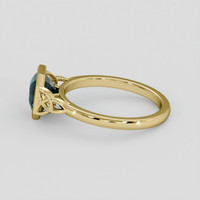 1.78 Ct. Bluish Green Sapphire Ring, 14K Yellow Gold 4