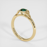 0.41 Ct. Sapphire Ring, 14K Yellow Gold 2