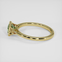 0.85 Ct. Greenish Yellow Sapphire Ring, 14K Yellow Gold 4