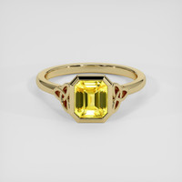 2.09 Ct. Yellow Sapphire Ring, 14K Yellow Gold 1