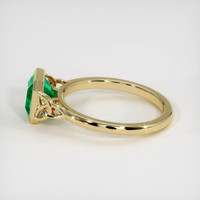 1.51 Ct. Emerald Ring, 18K Yellow Gold 4