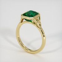 2.61 Ct. Emerald Ring, 18K Yellow Gold 2