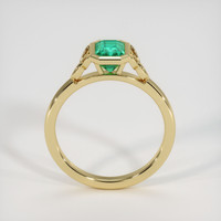 1.10 Ct. Emerald Ring, 18K Yellow Gold 3