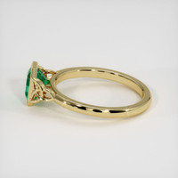 1.10 Ct. Emerald Ring, 18K Yellow Gold 4