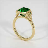 2.76 Ct. Emerald Ring, 18K Yellow Gold 2