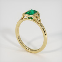 1.14 Ct. Emerald Ring, 18K Yellow Gold 2