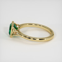 1.14 Ct. Emerald Ring, 18K Yellow Gold 4