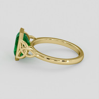 2.08 Ct. Emerald Ring, 18K Yellow Gold 4