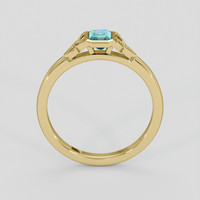 0.34 Ct. Bluish Green Grandidierite Ring, 18K Yellow Gold 3