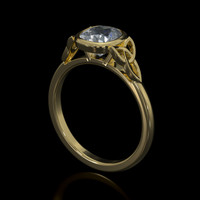 1.18 Ct. Gemstone Ring, 18K Yellow Gold 2