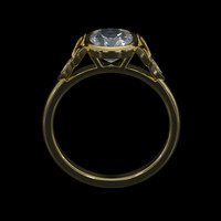 1.18 Ct. Gemstone Ring, 18K Yellow Gold 3