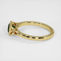 0.82 Ct. Green Sapphire Ring, 18K Yellow Gold 4