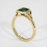1.58 Ct. Green Sapphire Ring, 18K Yellow Gold 2