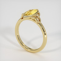1.33 Ct. Yellow Sapphire Ring, 18K Yellow Gold 2