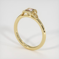 0.35 Ct. Sapphire Ring, 18K Yellow Gold 2