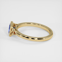 0.46 Ct. Sapphire Ring, 18K Yellow Gold 4