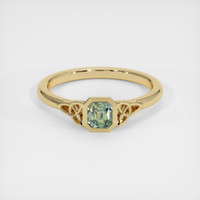 0.78 Ct. Sapphire Ring, 18K Yellow Gold 1