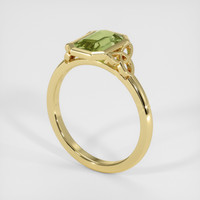 1.43 Ct. Green Sapphire Ring, 18K Yellow Gold 2
