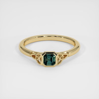 0.41 Ct. Sapphire Ring, 18K Yellow Gold 1