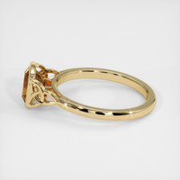 1.92 Ct. Yellowish Brown Sapphire Ring, 18K Yellow Gold 4