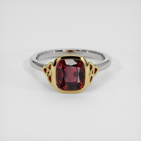 2.49 Ct. Red Spinel Ring, 14K Yellow & White 1