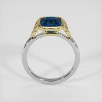 2.40 Ct. Blue Spinel Ring, 14K Yellow & White 3
