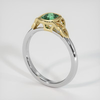 0.63 Ct. Gemstone Ring, 14K Yellow & White 2