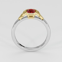 0.63 Ct. Ruby Ring, 14K Yellow & White 3
