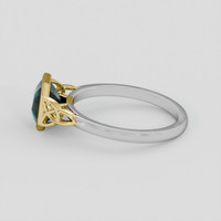 1.78 Ct. Bluish Green Sapphire Ring, 14K Yellow & White 4