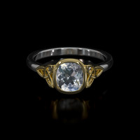 1.18 Ct. Gemstone Ring, 18K Yellow & White 1