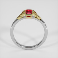 0.62 Ct. Ruby Ring, 18K Yellow & White 3