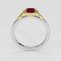 0.81 Ct. Pinkish Red Ruby Ring, 18K Yellow & White 3
