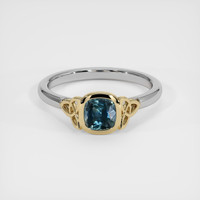 0.94 Ct. Sapphire Ring, 18K Yellow & White 1