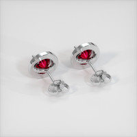 <span>1.24</span>&nbsp;<span class="tooltip-light">Ct.Tw.<span class="tooltiptext">Total Carat Weight</span></span> Ruby Earrings, Platinum 950 4