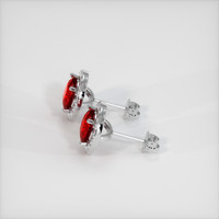 <span>1.50</span>&nbsp;<span class="tooltip-light">Ct.Tw.<span class="tooltiptext">Total Carat Weight</span></span> Ruby Earrings, Platinum 950 3