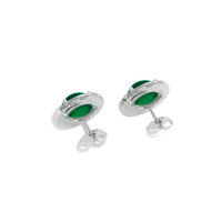 11.95 Ct.Tw. Emerald Earrings, Platinum 950 4