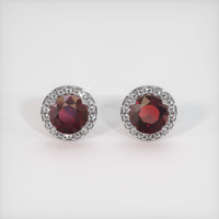 <span>2.44</span>&nbsp;<span class="tooltip-light">Ct.Tw.<span class="tooltiptext">Total Carat Weight</span></span> Gemstone Earrings, Platinum 950 1