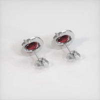 4.53 Ct.Tw. Gemstone Earrings, Platinum 950 4