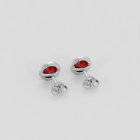 <span>1.56</span> <span class="tooltip-light">Ct.Tw.<span class="tooltiptext">Total Carat Weight</span></span> Ruby Earrings, Platinum 950 4