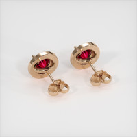 <span>1.24</span>&nbsp;<span class="tooltip-light">Ct.Tw.<span class="tooltiptext">Total Carat Weight</span></span> Ruby Earrings, 14K Rose Gold 4