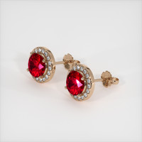 <span>1.20</span>&nbsp;<span class="tooltip-light">Ct.Tw.<span class="tooltiptext">Total Carat Weight</span></span> Ruby Earrings, 14K Rose Gold 2