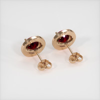 <span>1.20</span>&nbsp;<span class="tooltip-light">Ct.Tw.<span class="tooltiptext">Total Carat Weight</span></span> Ruby Earrings, 14K Rose Gold 4