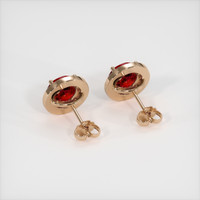 3.02 Ct.Tw. Ruby Earrings, 14K Rose Gold 4